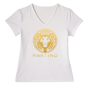 WIGS and WISHES by Martino Cartier Women's V-Neck (White)